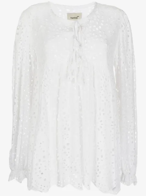 Bambah crochet flared blouse