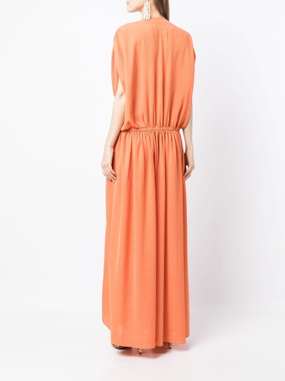 Shop Bambah Sleeveless Maxi Dress In Orange