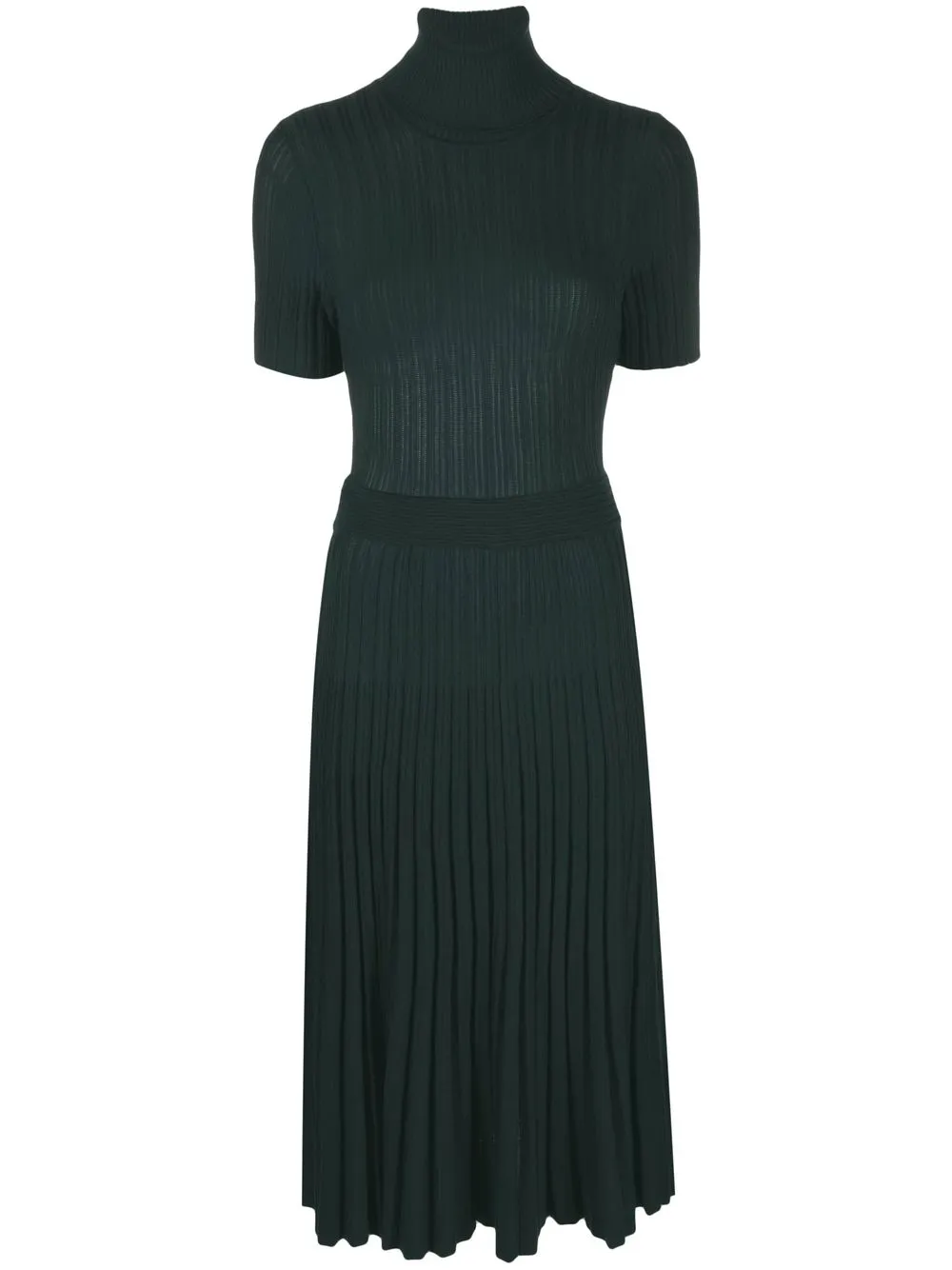 

P.A.R.O.S.H. roll-neck wool dress - Green