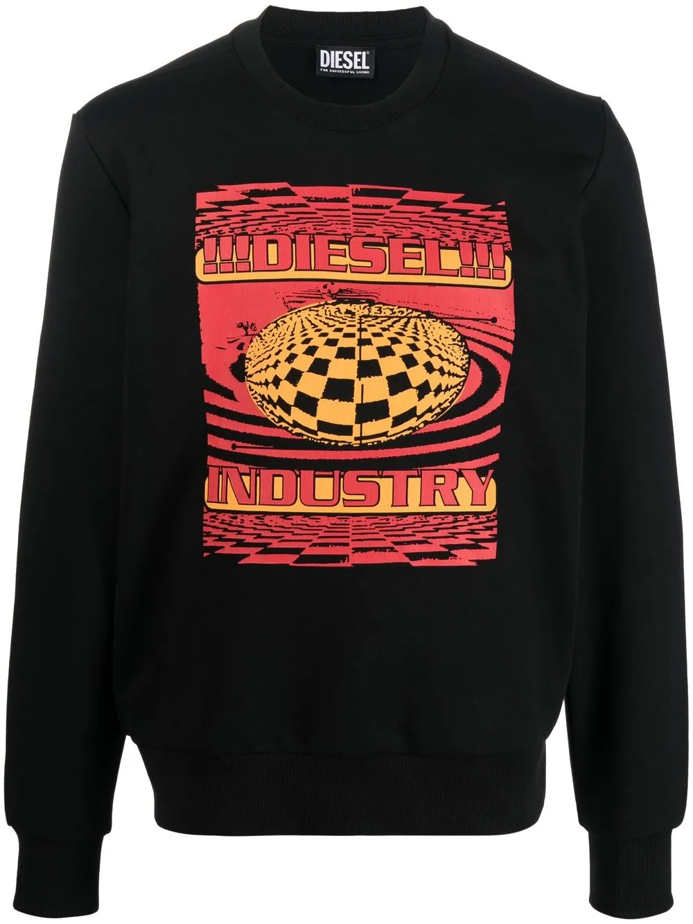 

Diesel sudadera S-GINN con estampado gráfico - Negro