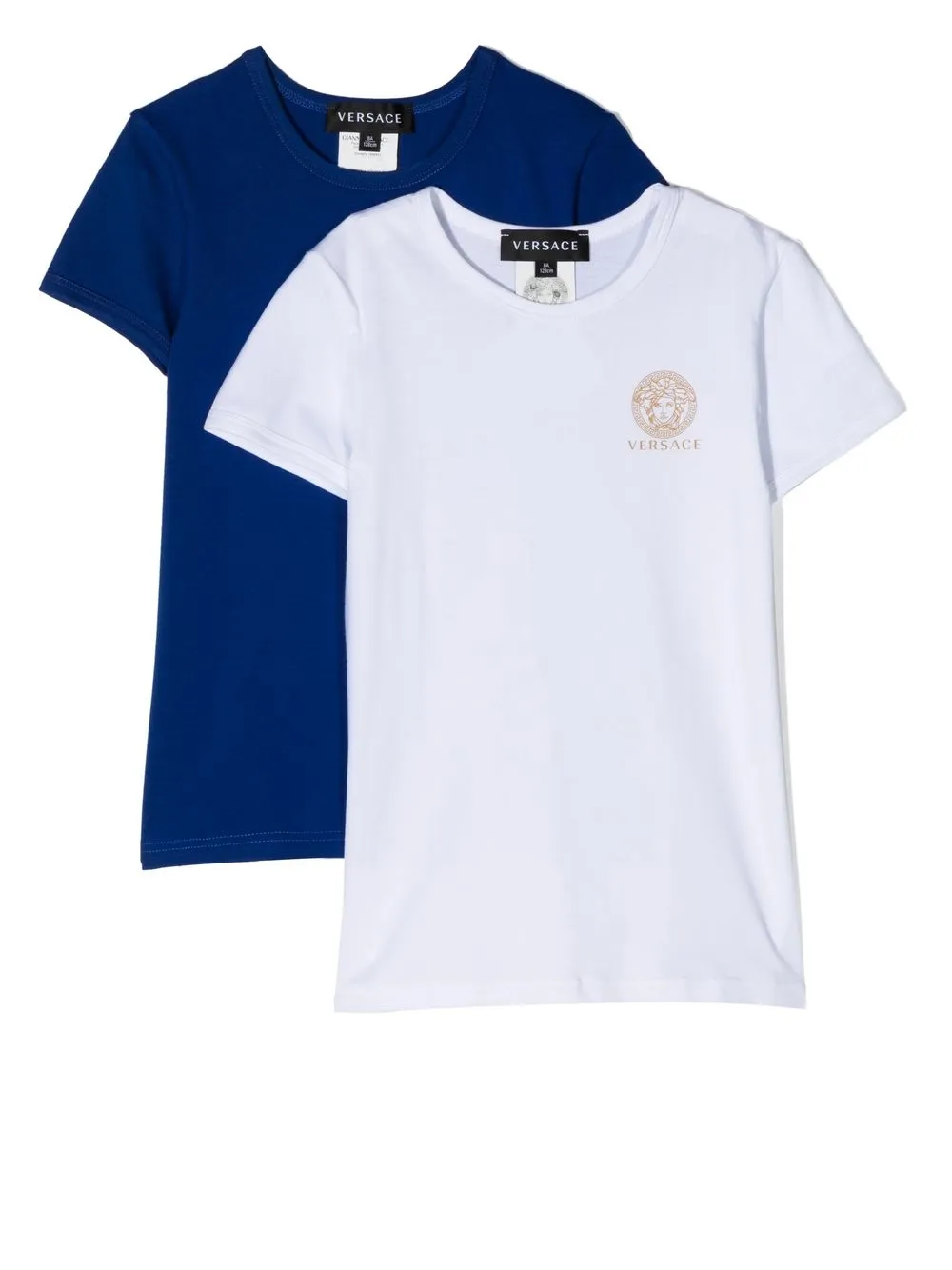 

Versace Kids playera con logo estampado - Blanco