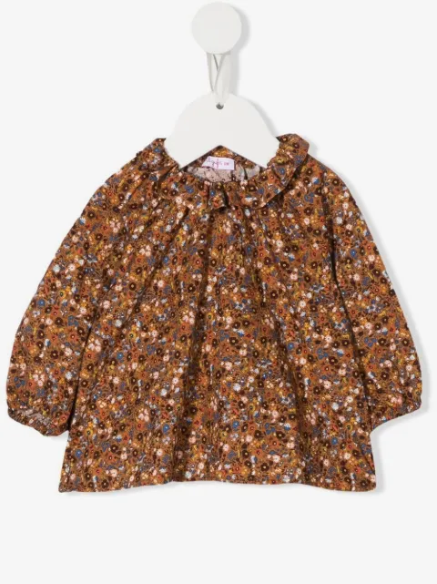 Il Gufo floral shift blouse