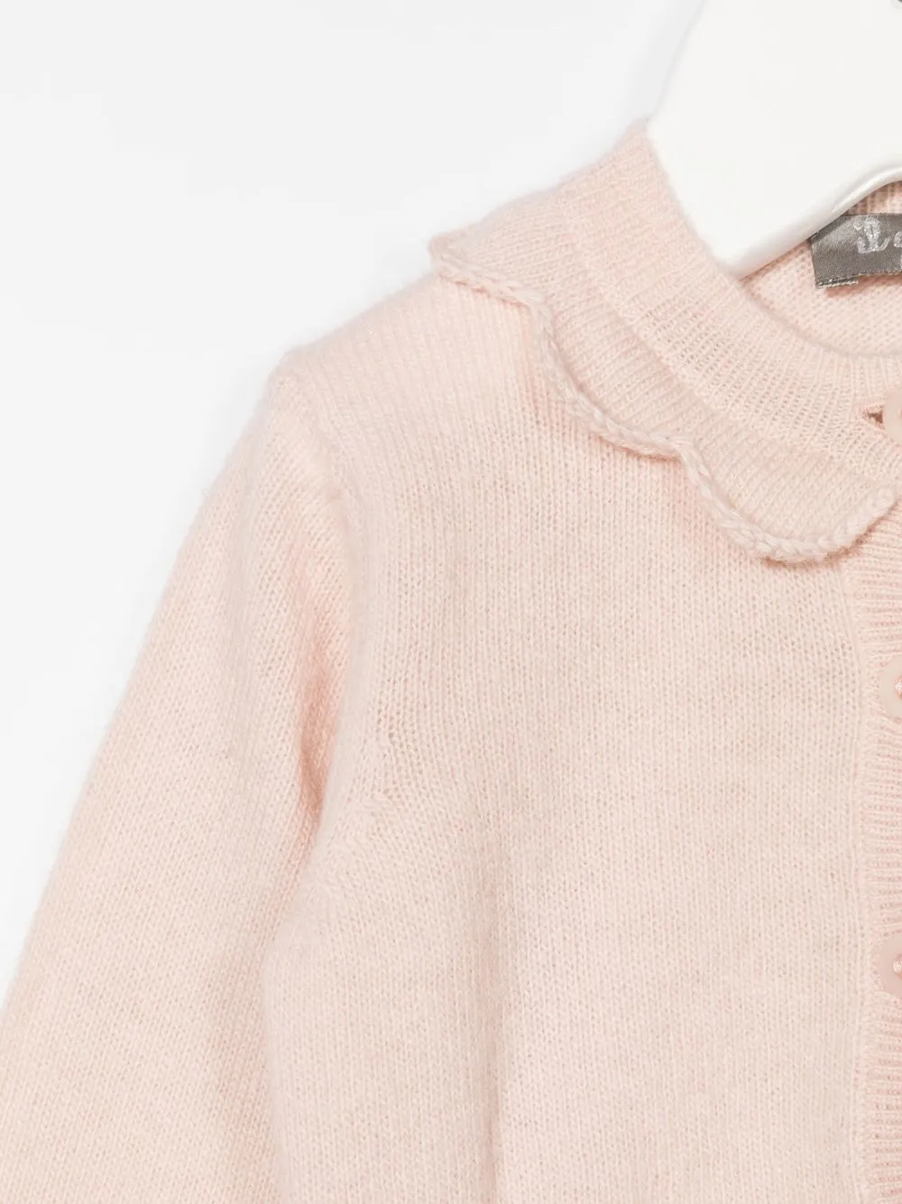  Il Gufo Ruffle Button-down Cardigan - Pink 