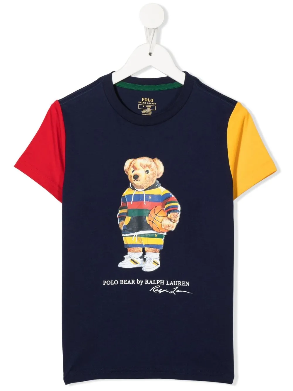 

Ralph Lauren Kids playera con motivo Teddy Bear - Azul