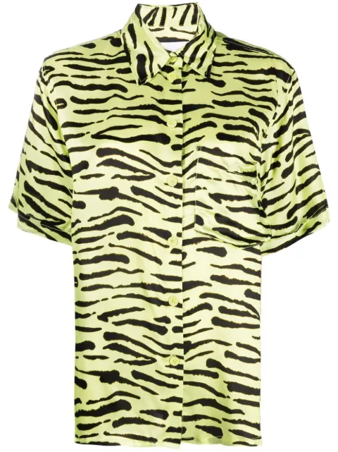 Christian Wijnants animal-print short-sleeve shirt
