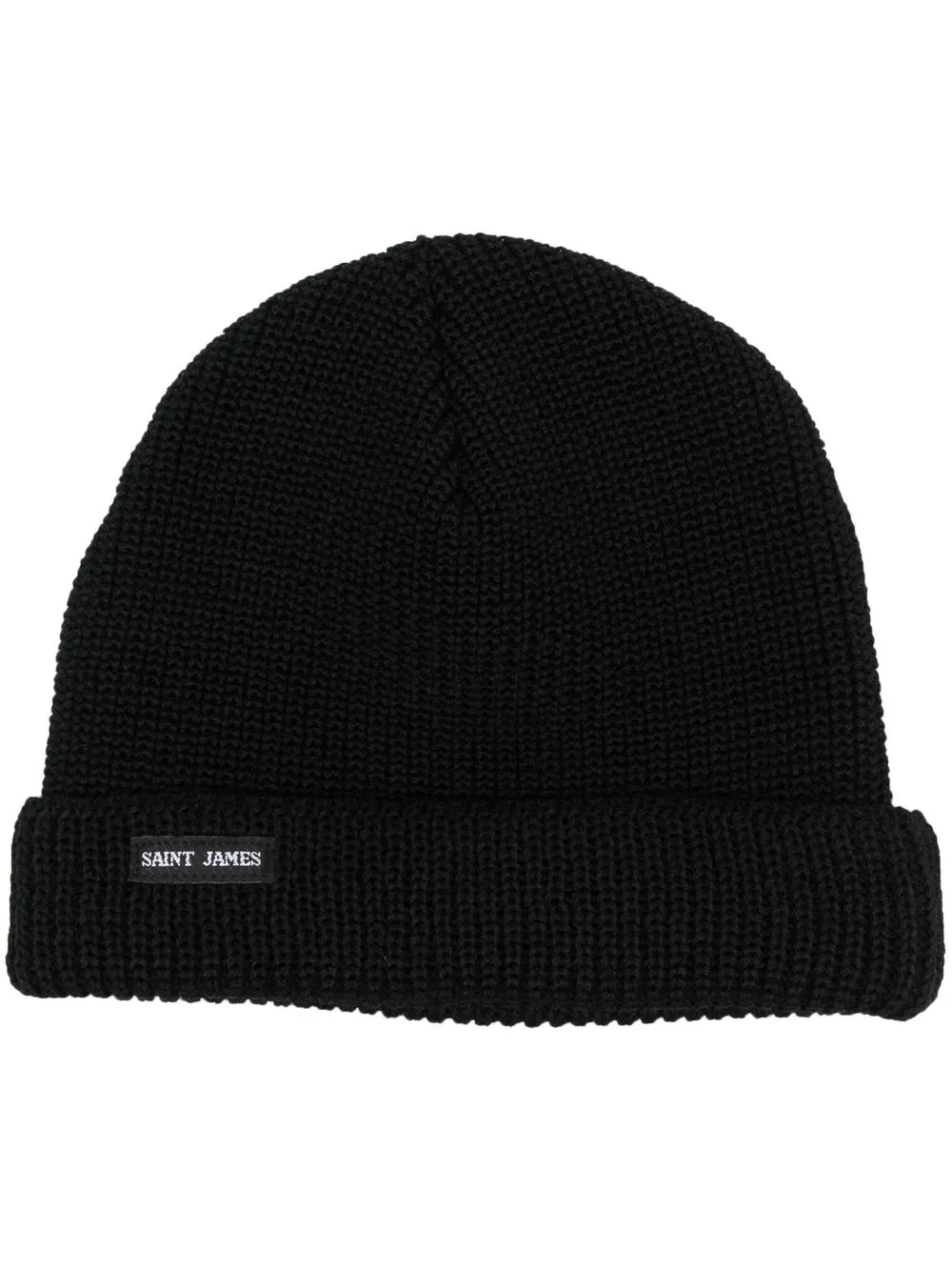 Saint James logo-patch ribbed-knit Beanie - Farfetch