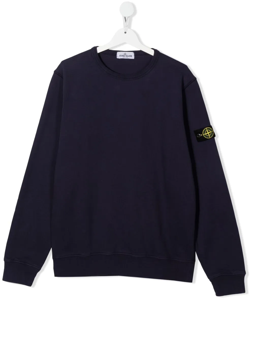 

Stone Island Junior sudadera con parche del logo - Azul