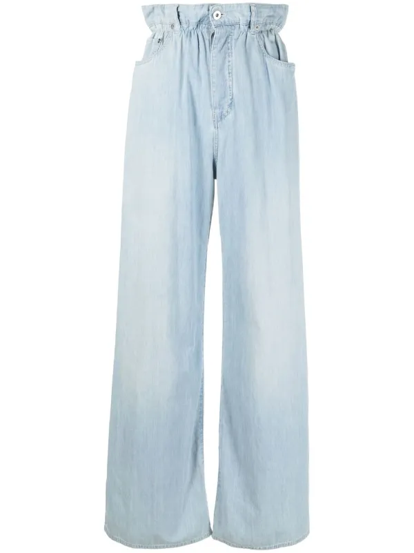 Miu Miu paperbag-waist Jeans - Farfetch