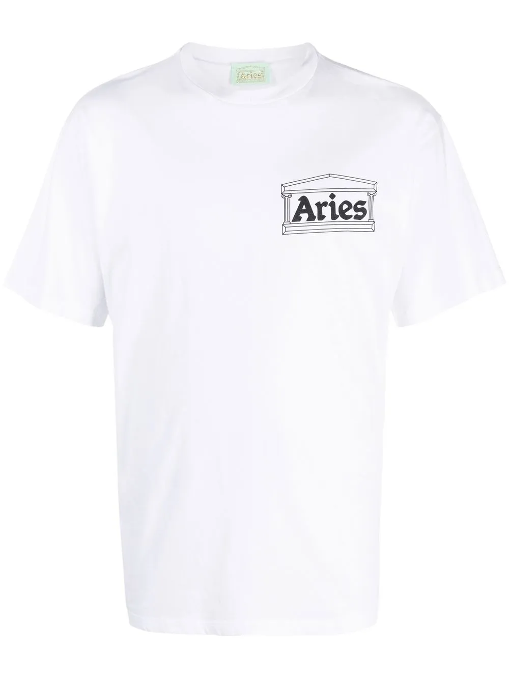 

Aries playera con logo estampado - Blanco