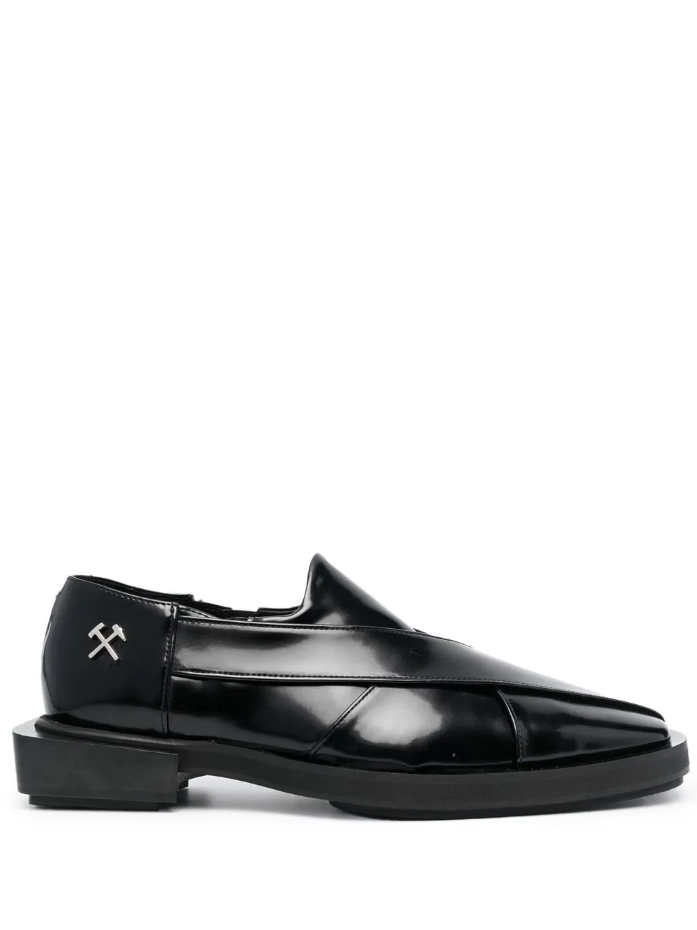 

GmbH Chappal patent loafers - Black