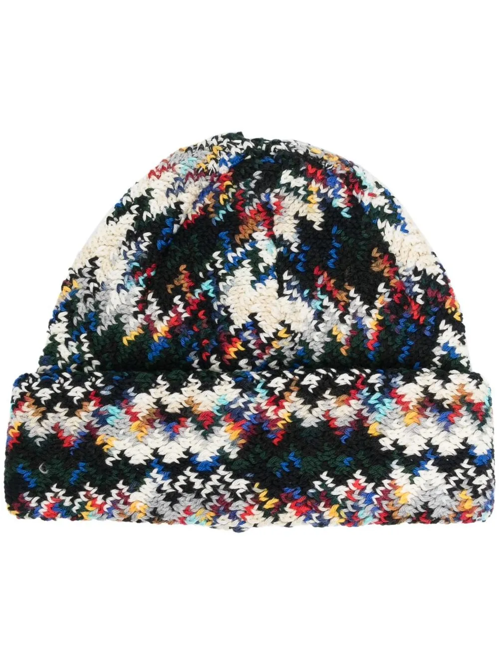 

Missoni gorro tejido en zigzag - Verde