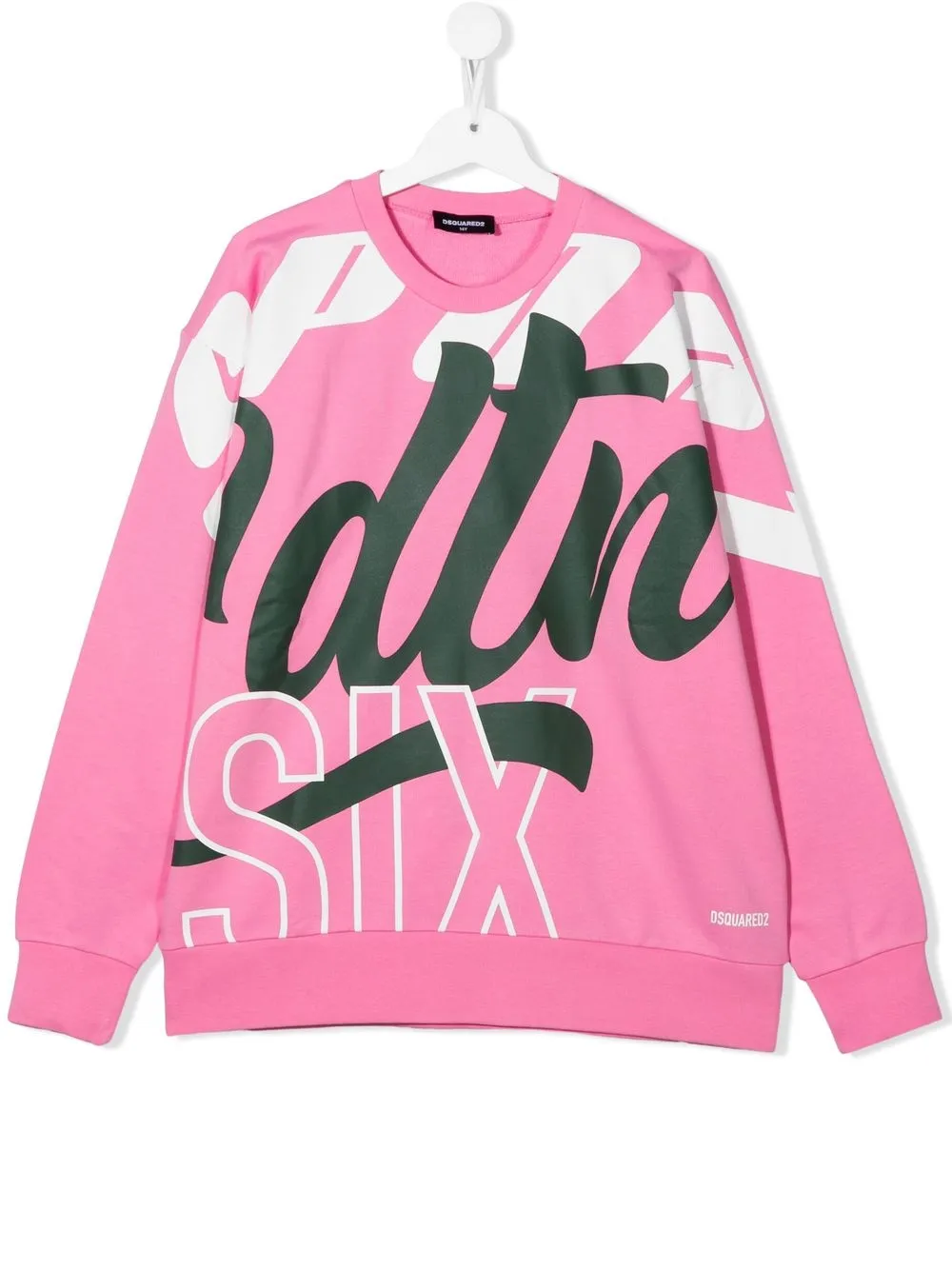 

Dsquared2 Kids TEEN text-print crew-neck sweatshirt - Pink