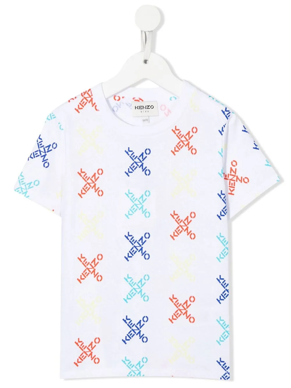 

Kenzo Kids playera con cuello redondo - Blanco