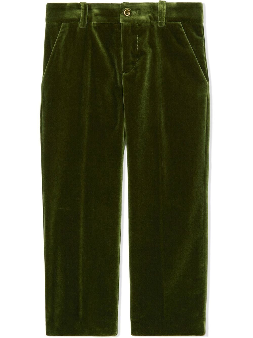 GUCCI STRAIGHT-LEG VELVET TROUSERS