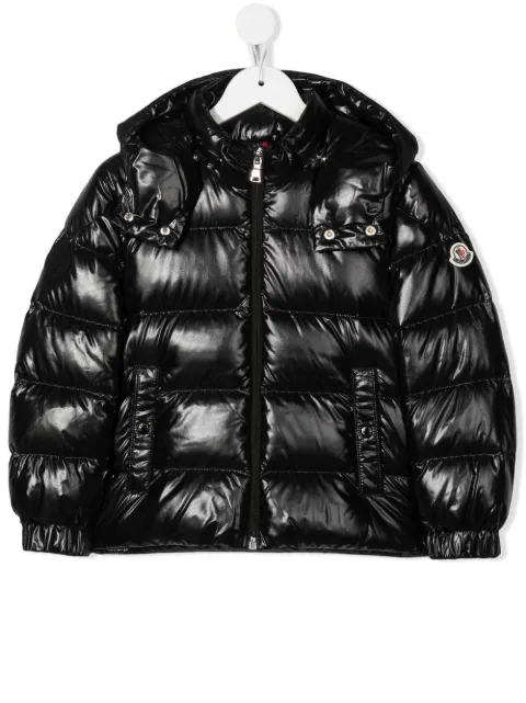 Moncler Enfant logo-patch padded jacket