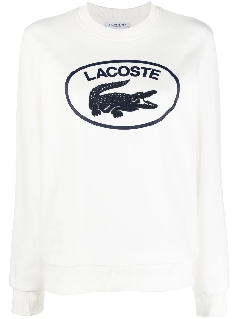 

Lacoste sudadera con logo estampado - Blanco