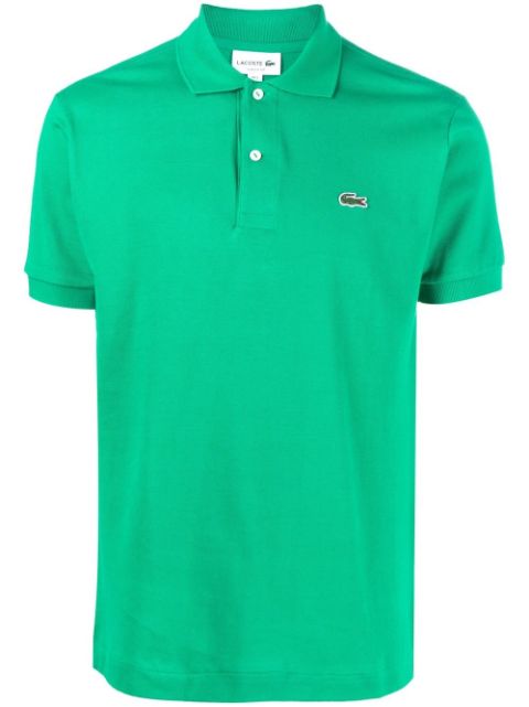 Lacoste logo-patch short-sleeve polo shirt Men