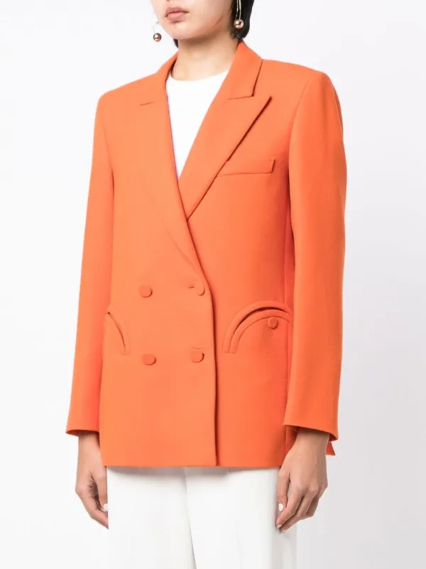 orange blazer topshop