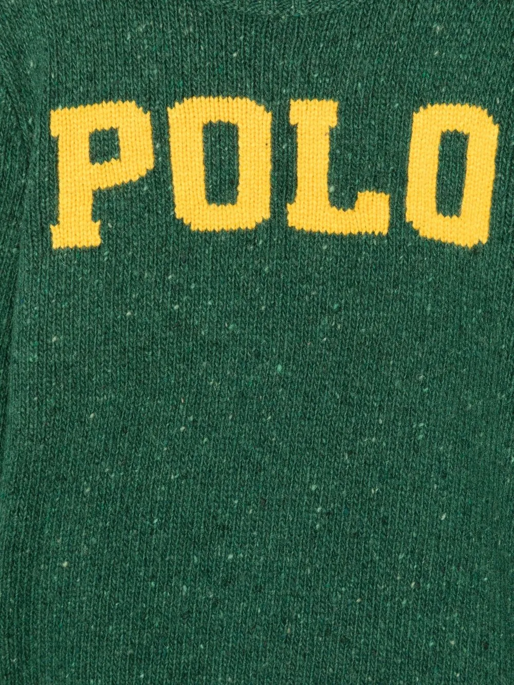  Polo Ralph Lauren Kids Melierter Pullover Mit Logo   Grün 
