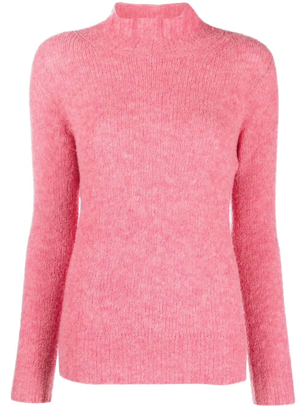 

Gentry Portofino suéter tejido de canalé con cuello vuelto - Rosado