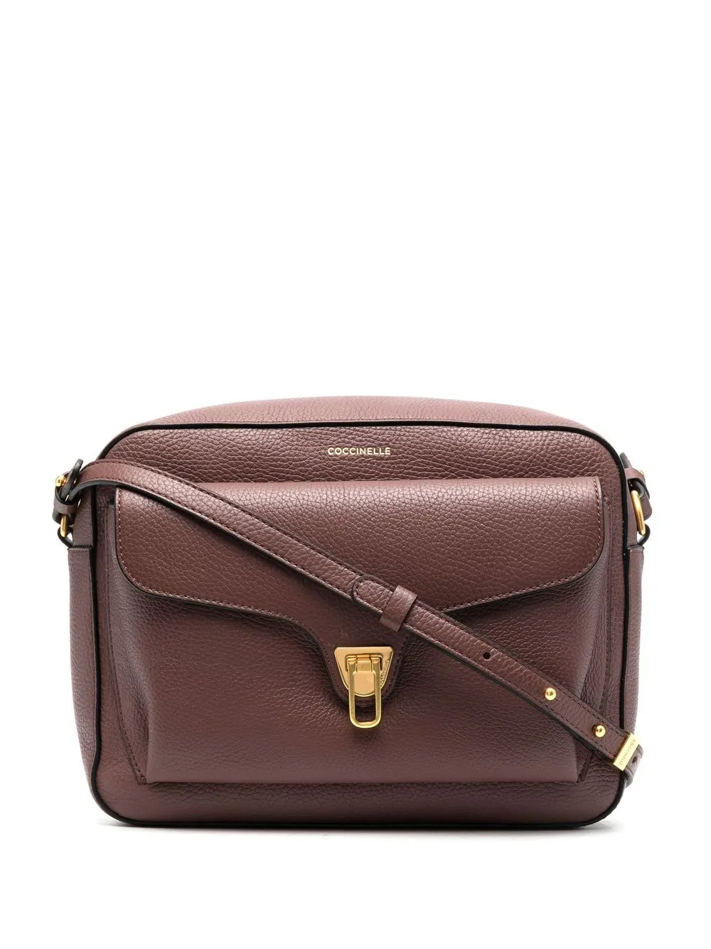 

Coccinelle bolsa satchel granulada - Marrón