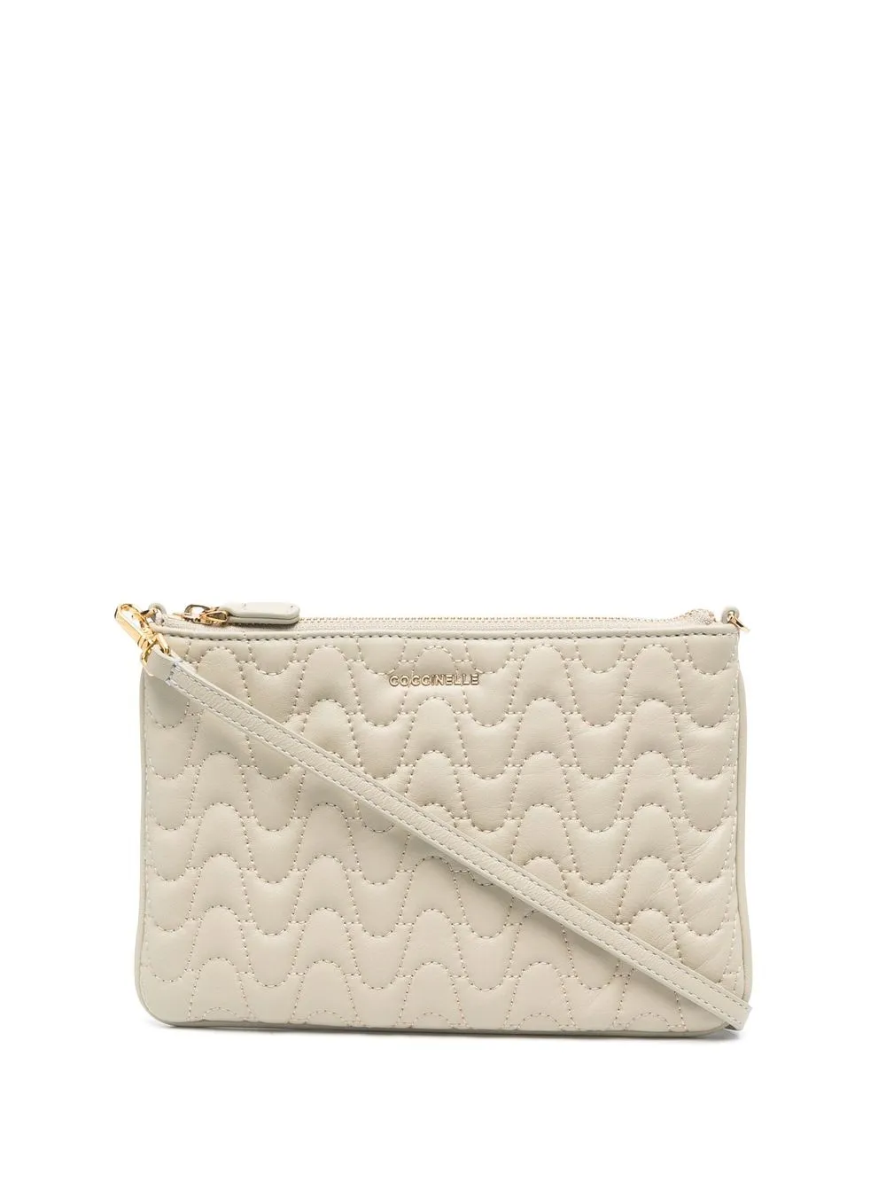 

Coccinelle embroidered-detail clutch bag - Neutrals