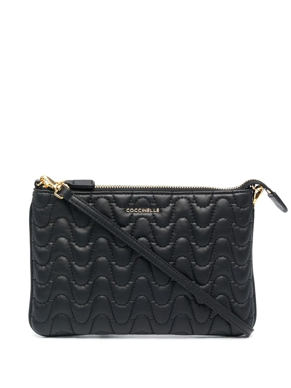 

Coccinelle bolsa de mano con detalle bordado - Negro