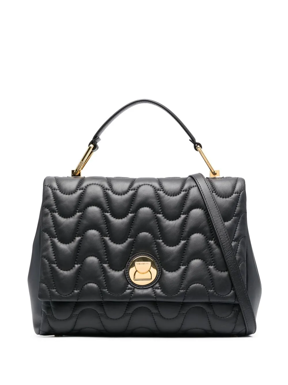 

Coccinelle tote capitonada - Negro