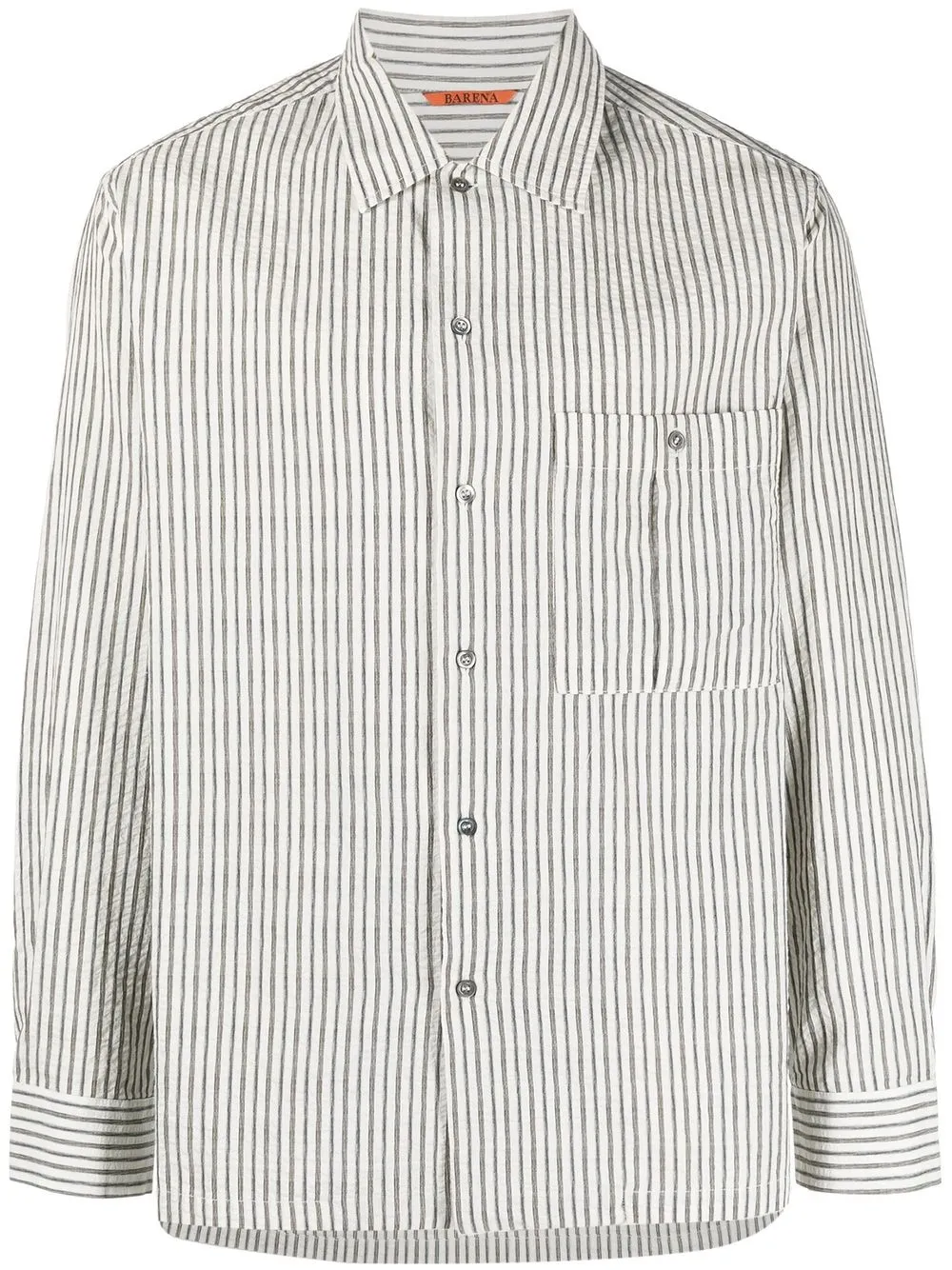 

Barena striped button-up shirt - White