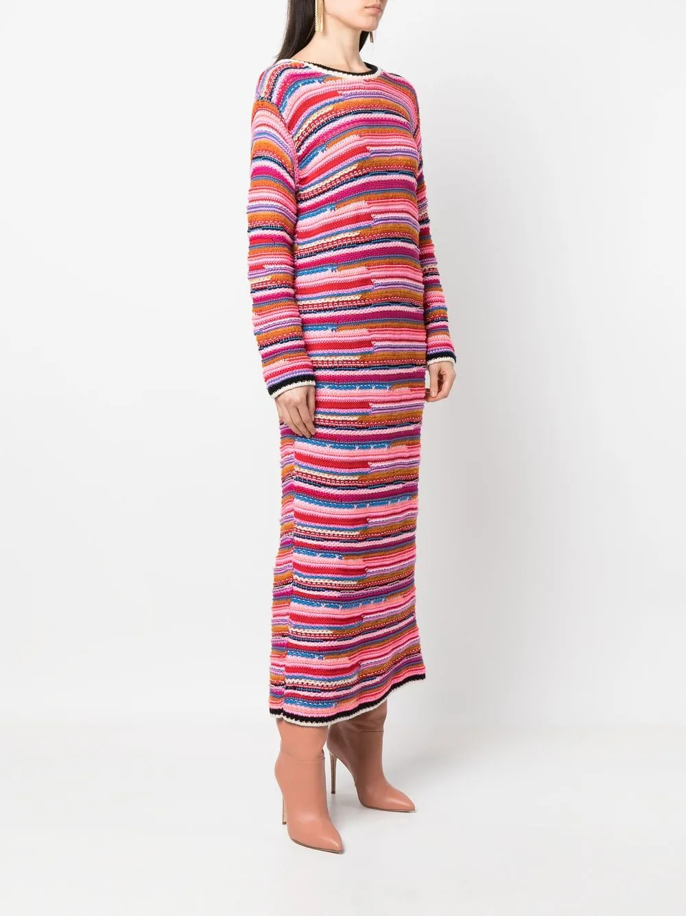 Dsquared2 Kleid In Colour Block Optik   Rosa 