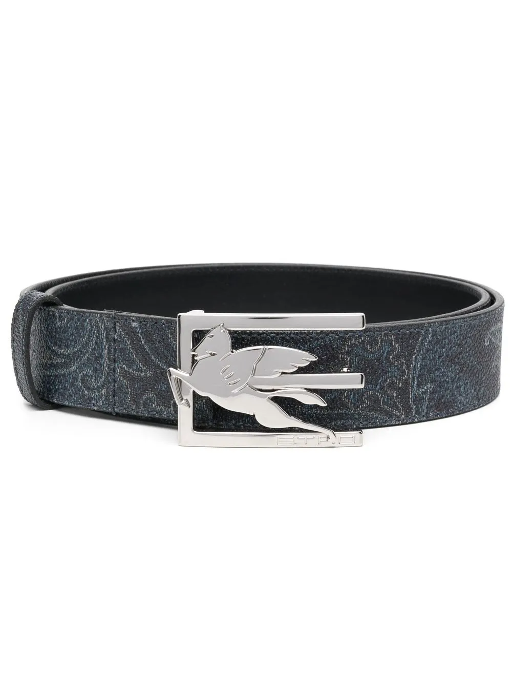 

ETRO Pegaso buckle leather belt - Blue