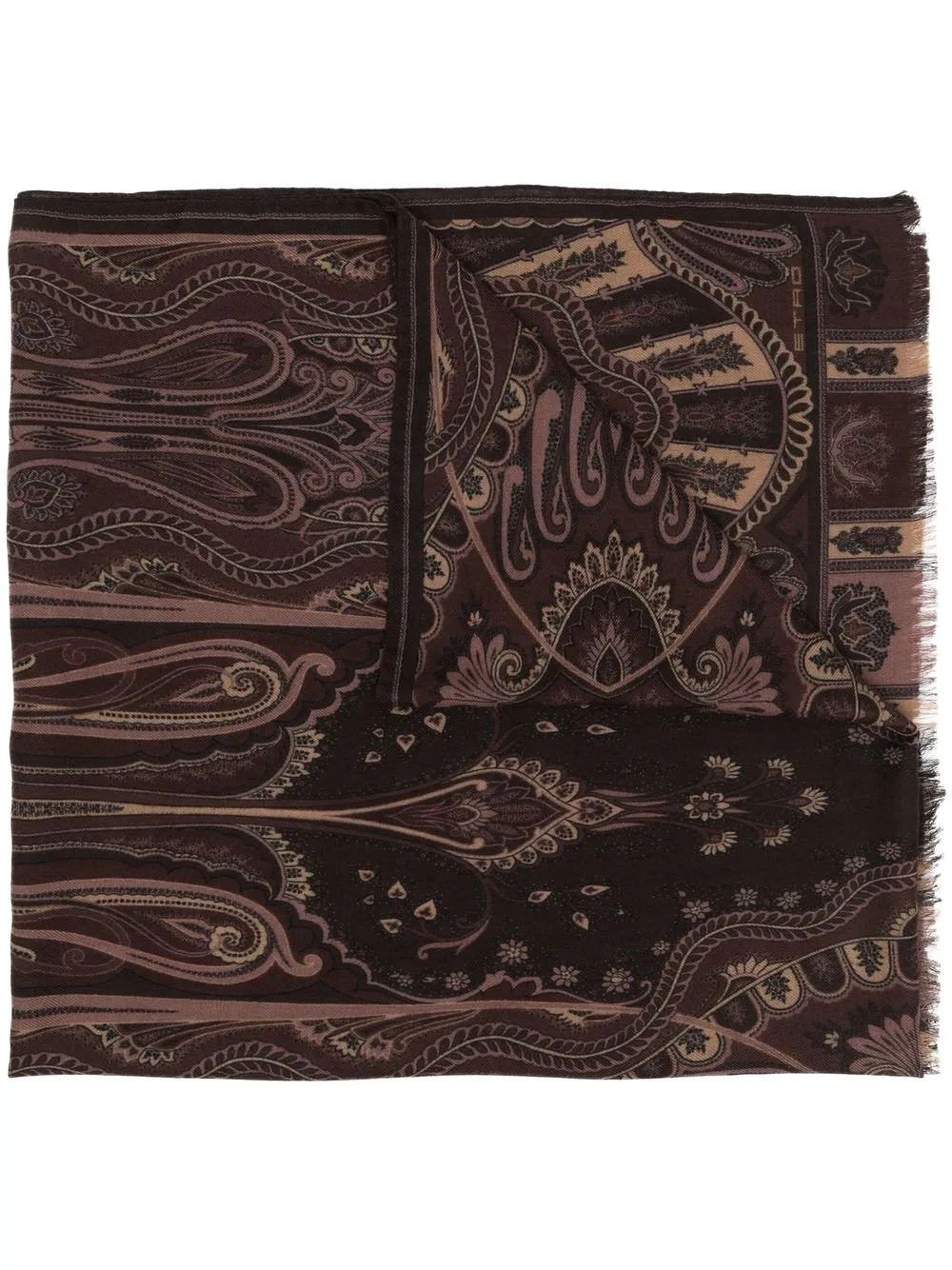 

ETRO mascada con estampado de cachemira - Marrón