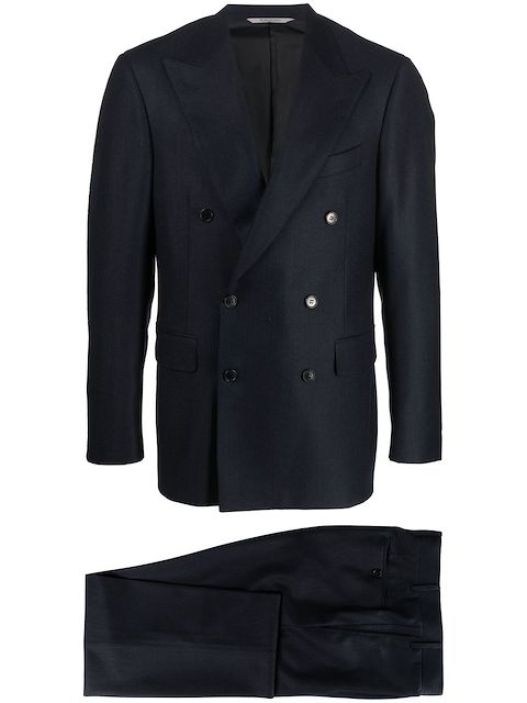 Canali double-breasted wool suit