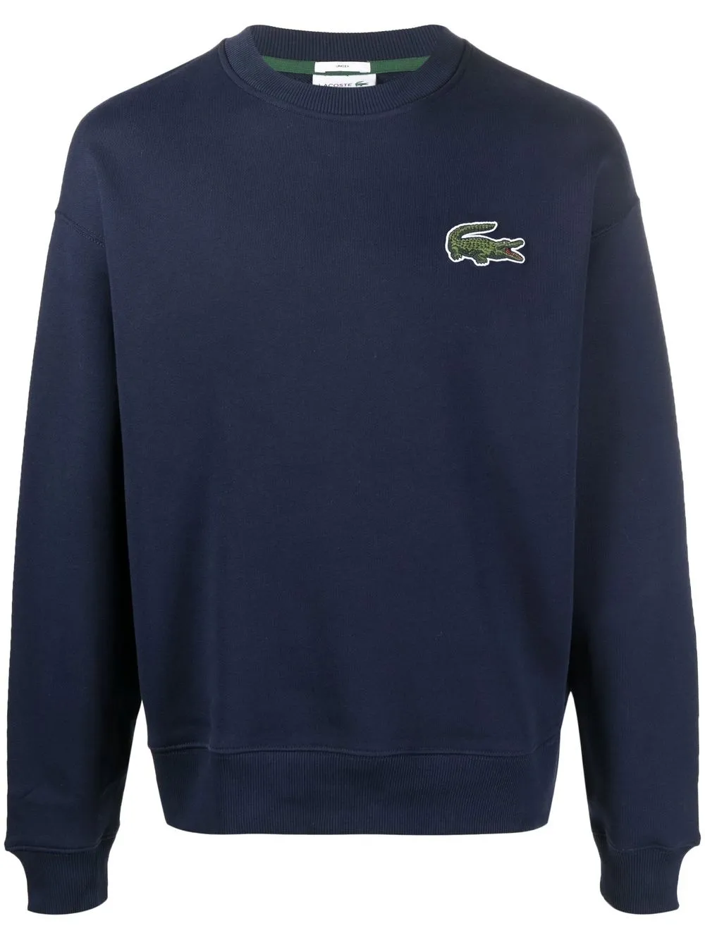 

Lacoste logo-patch long-sleeve sweatshirt - Blue