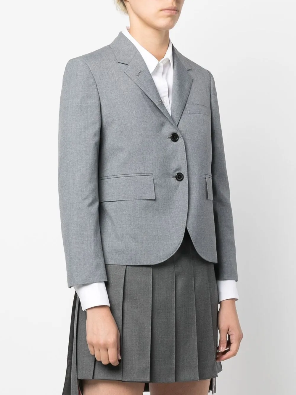 Thom Browne Cropped blazer Grijs