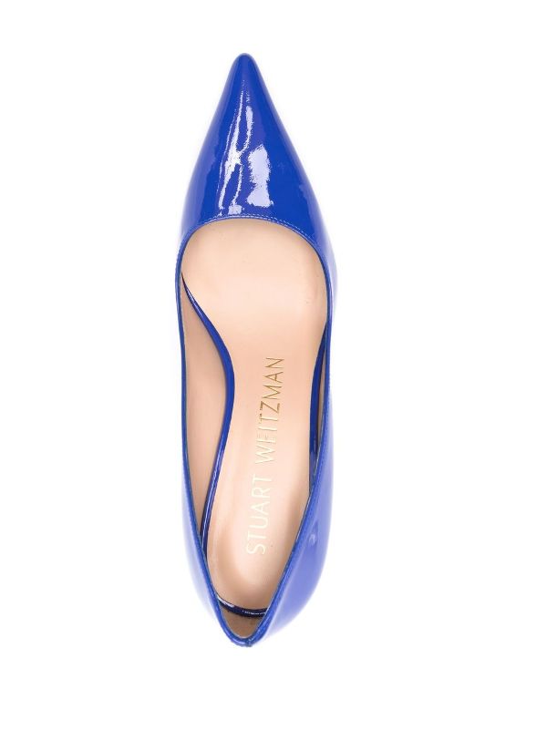 stuart weitzman patent leather pumps