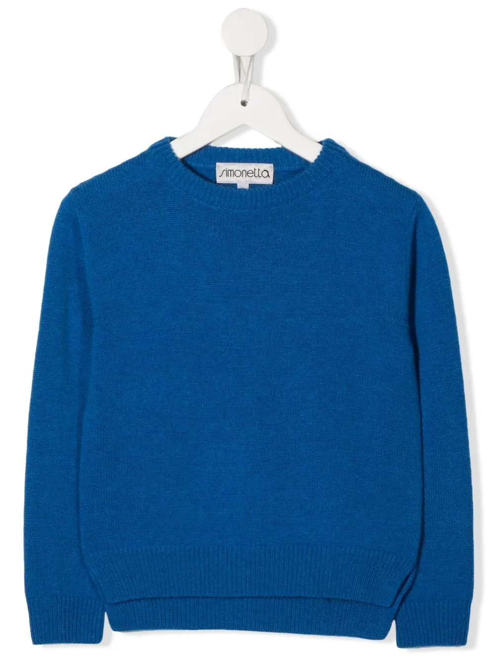 

Simonetta long-sleeve cashmere jumper - Blue