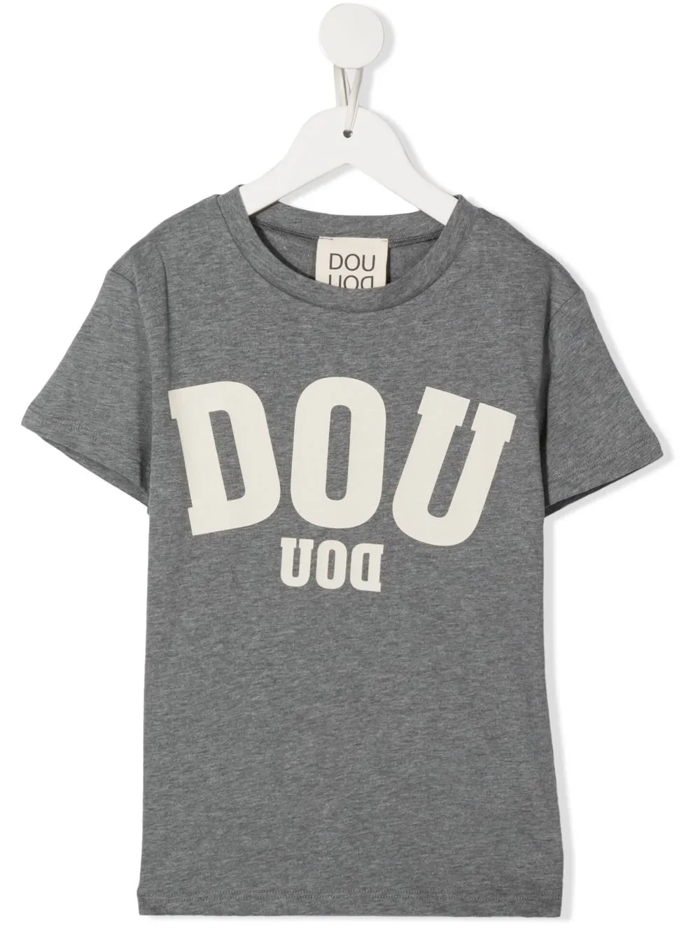 

Douuod Kids playera con logo estampado - Gris