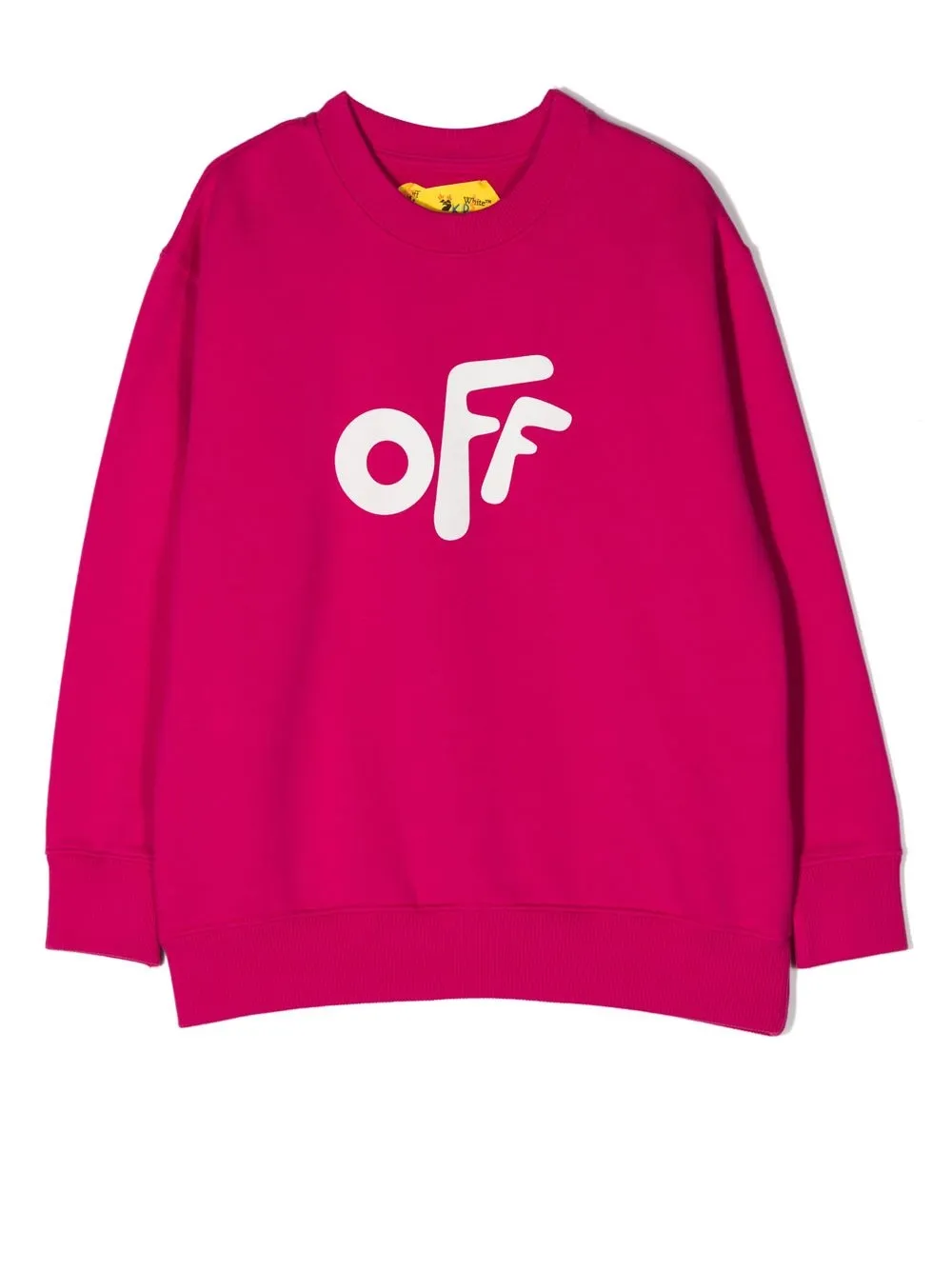 

Off-White Kids sudadera con logo estampado - Rosado