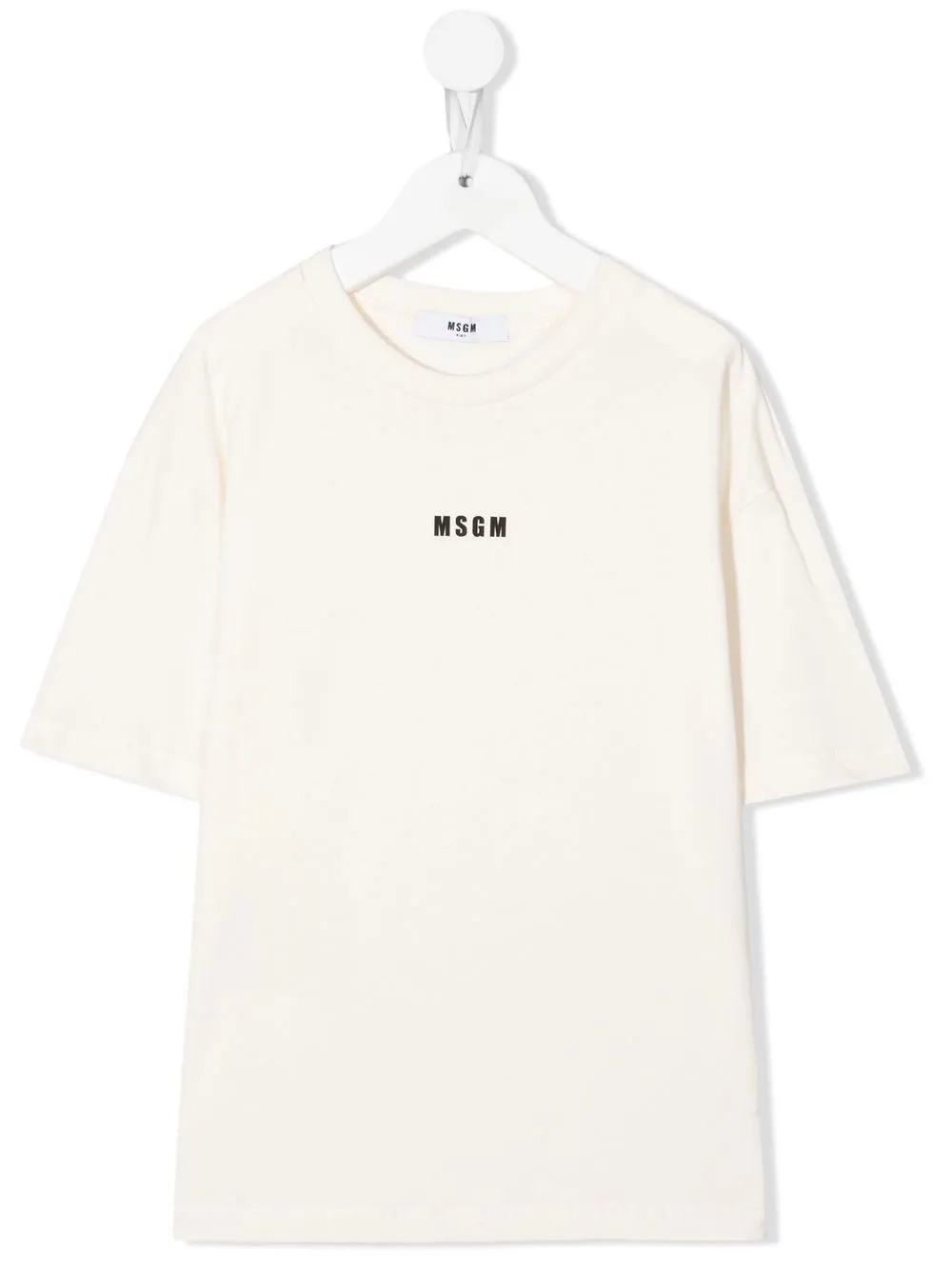 

MSGM Kids logo-print cotton T-shirt - Neutrals