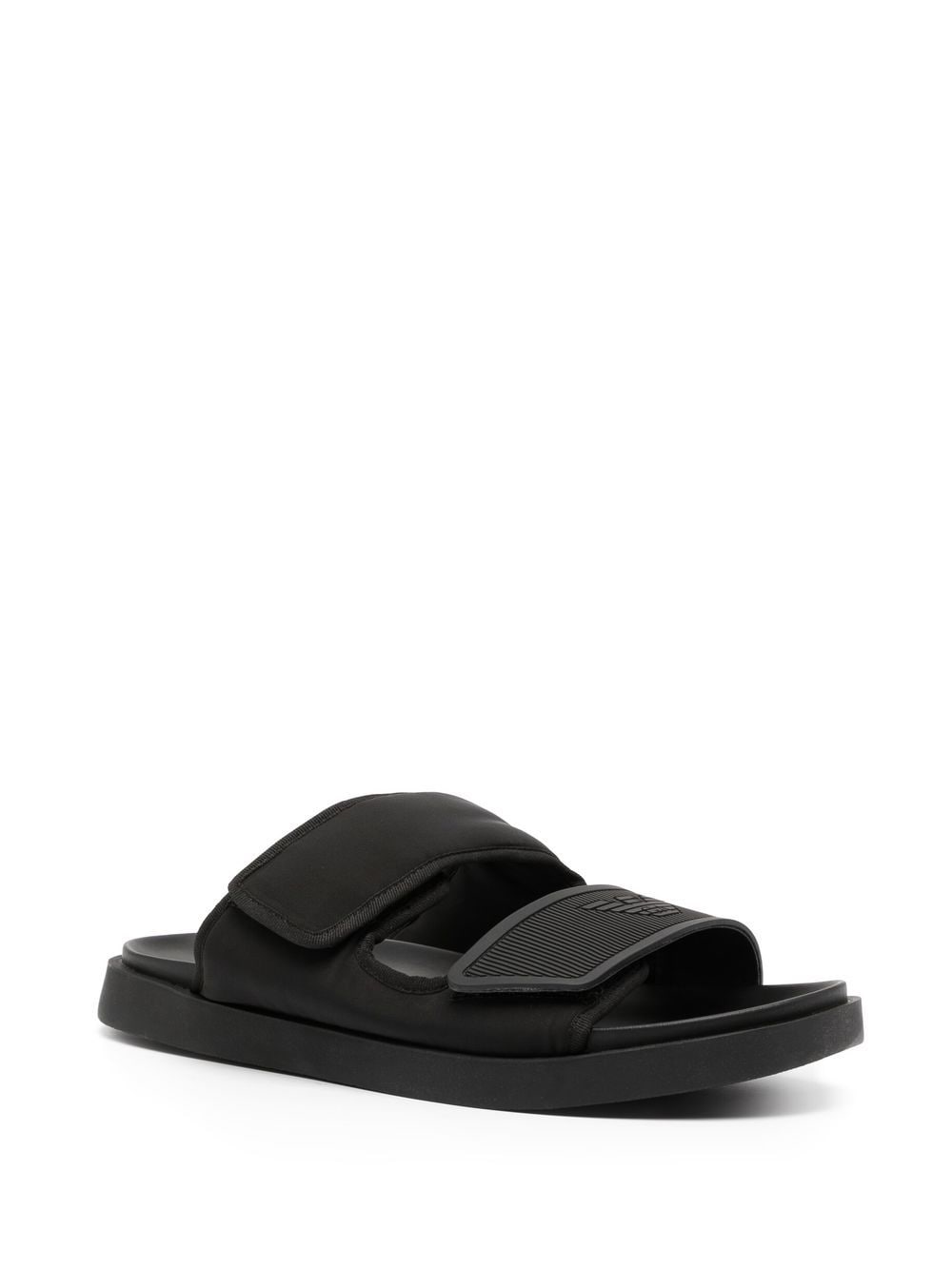 Emporio Armani Slip-on sandalen - Zwart