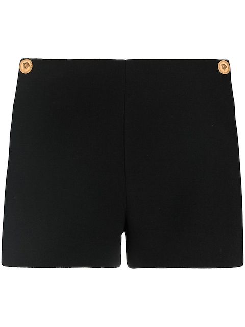 Versace Medusa-stud mini shorts