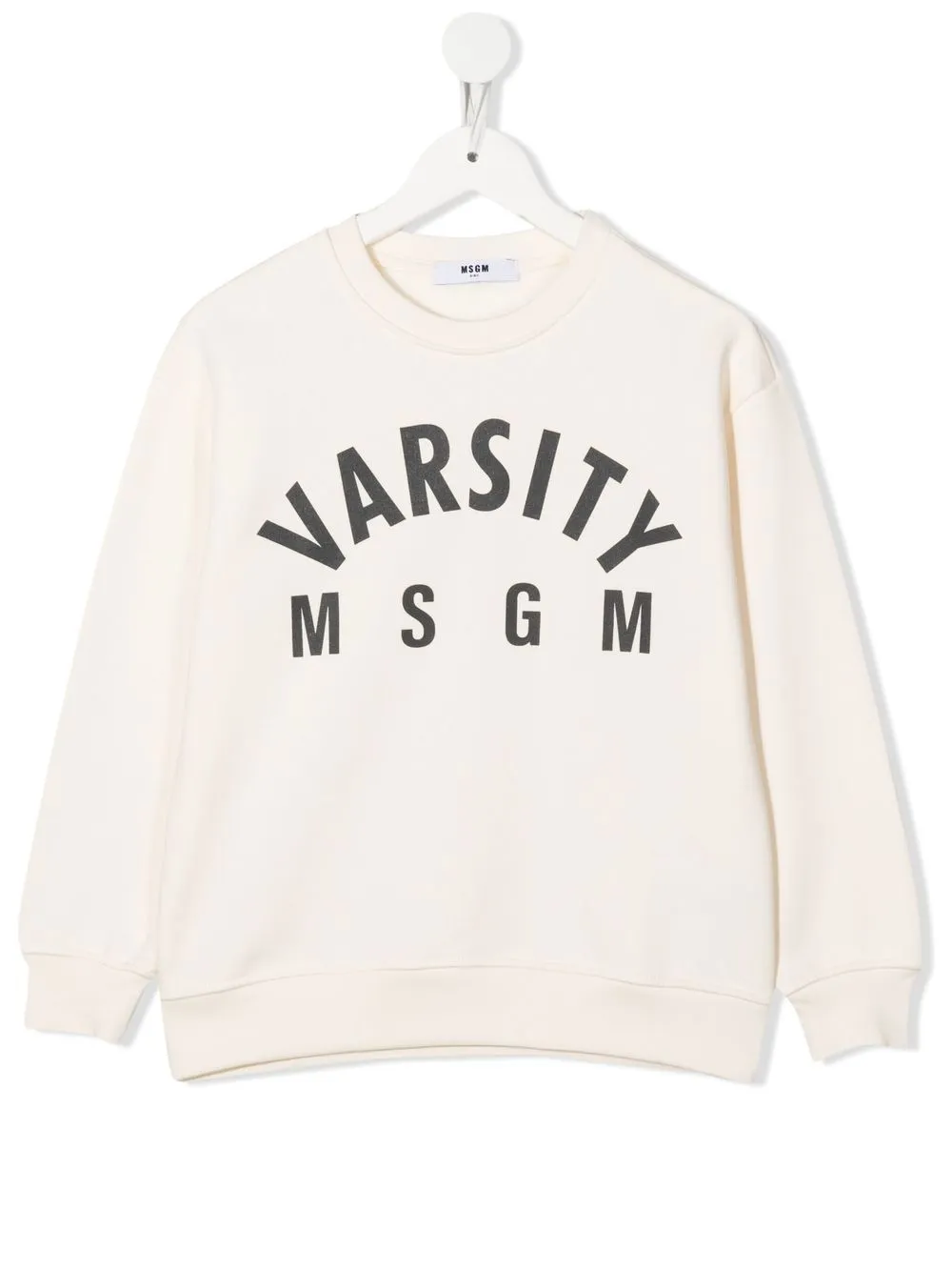 

MSGM Kids sudadera con logo estampado - Neutro