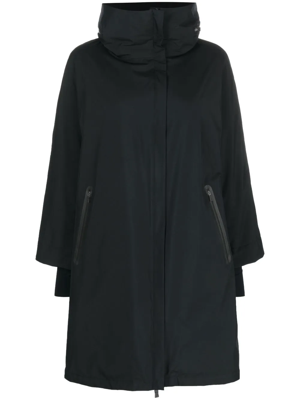 

Herno feather-down hooded rain coat - Black