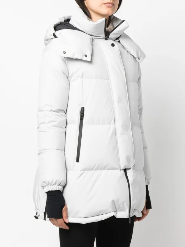 Herno フーデッド ダウンコート | グレー | FARFETCH JP