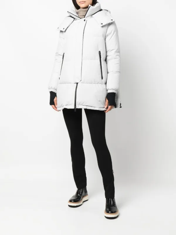 Herno フーデッド ダウンコート | グレー | FARFETCH JP
