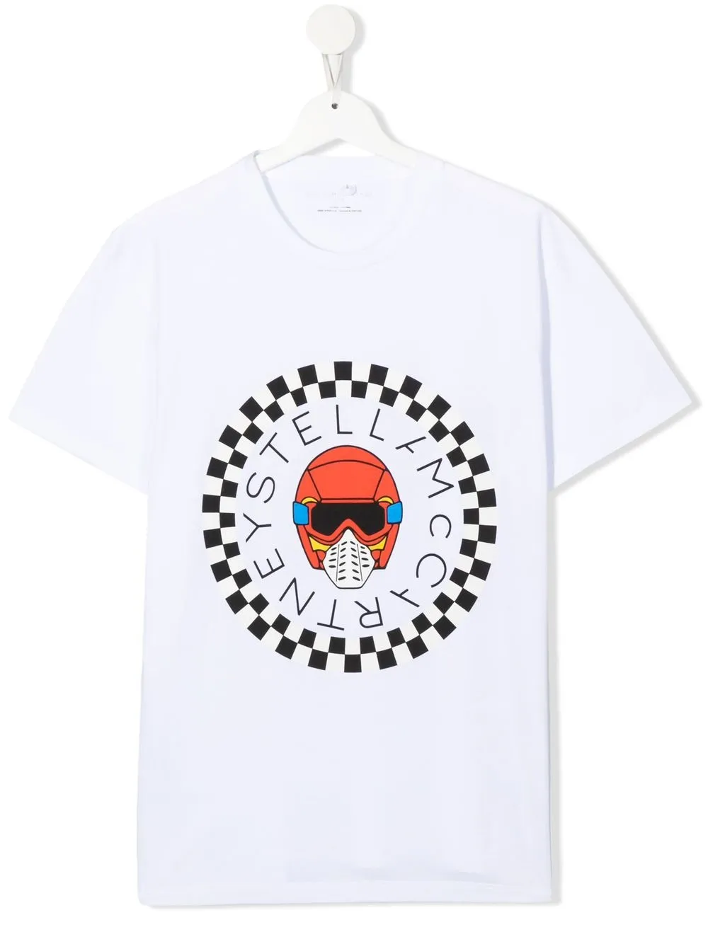 

Stella McCartney Kids playera con logo estampado - Blanco