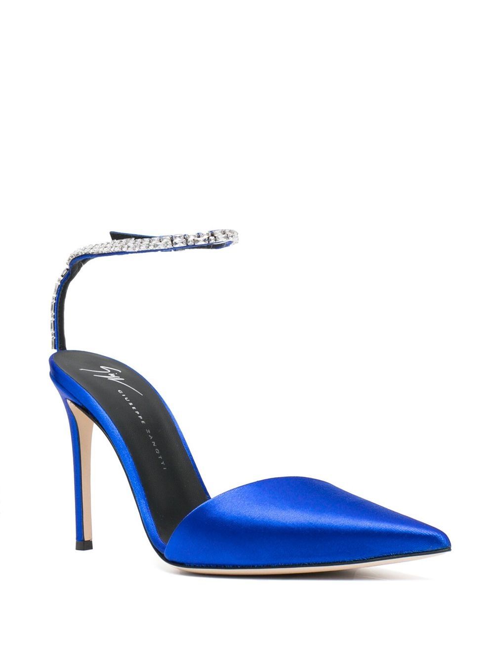 Giuseppe Zanotti Pumps verfraaid met kristallen - Blauw