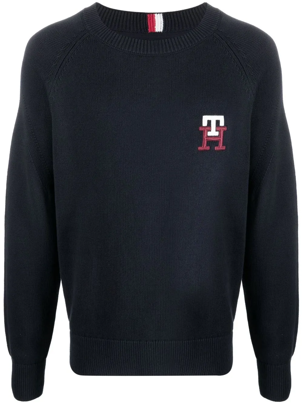 

Tommy Hilfiger suéter con logo bordado - Azul