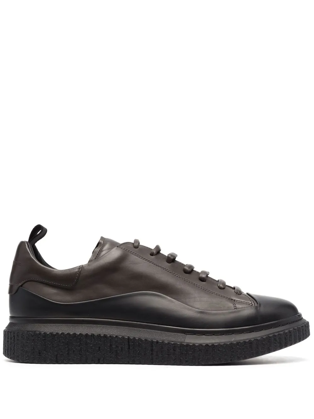 

Officine Creative tenis bajos con suela gruesa - Negro